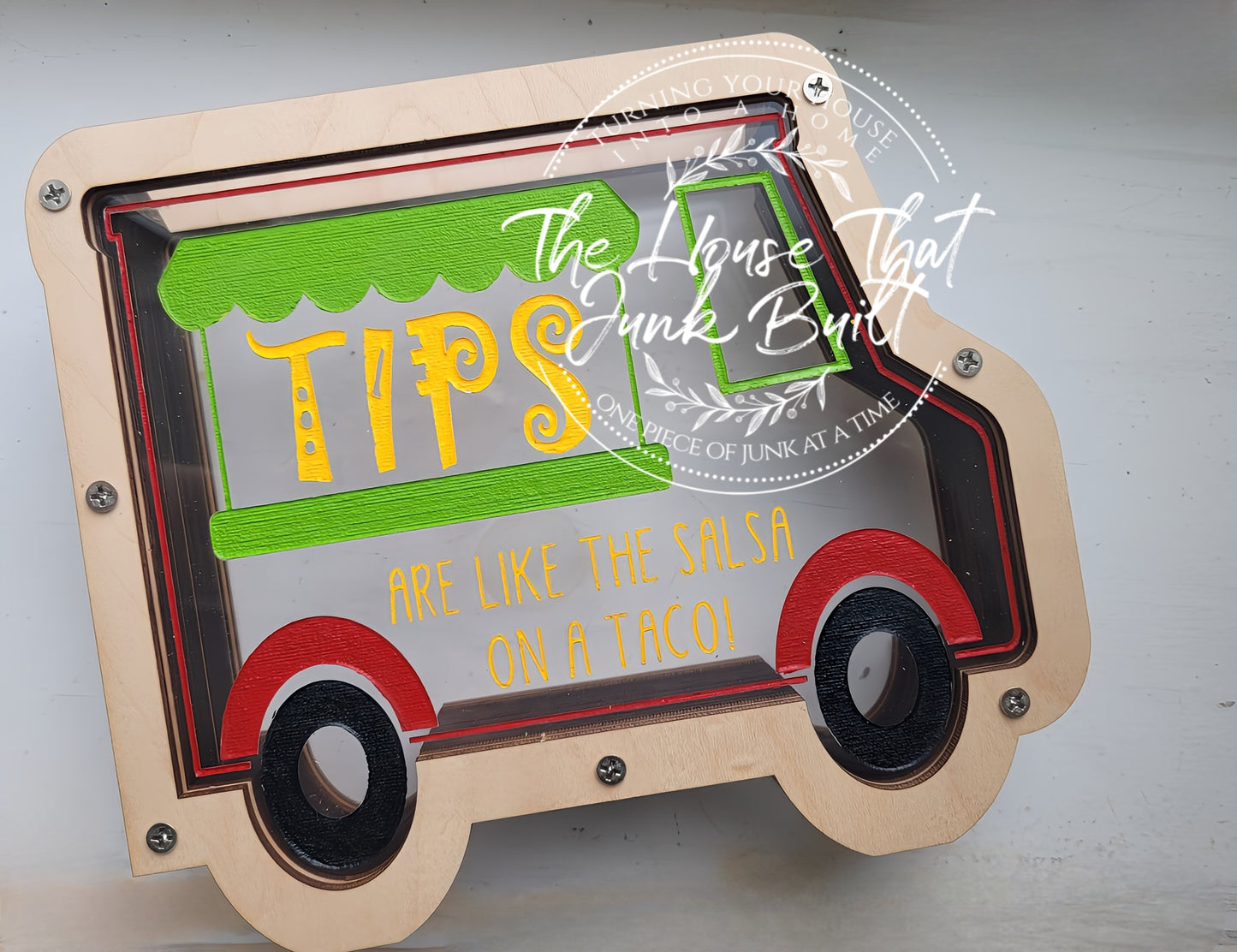 Custom Food Truck Tip Jar