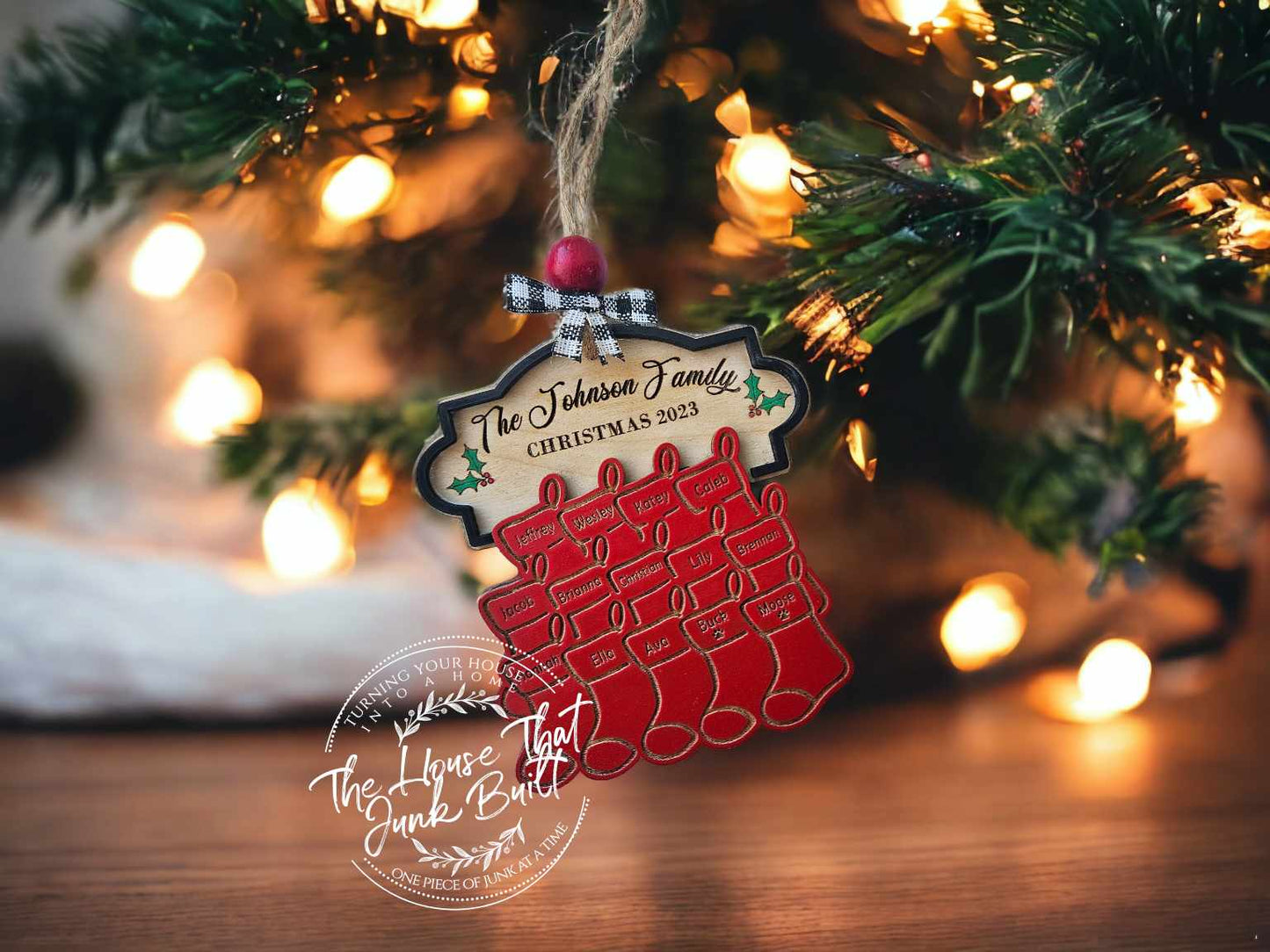 Family Name Ornament Large Family