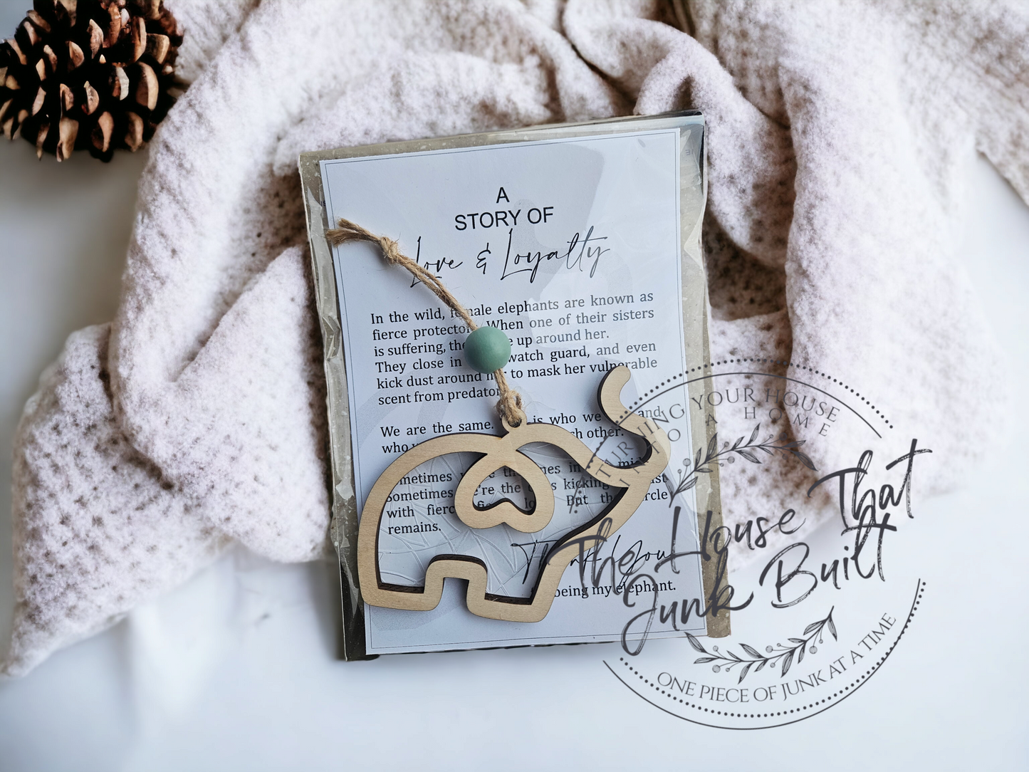 Elephant "sisters" ornament
