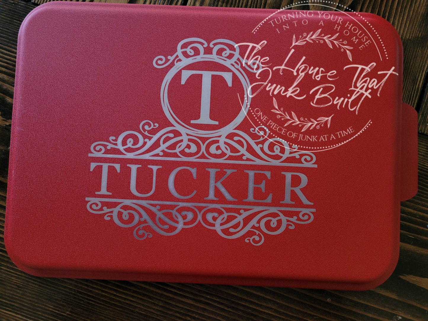 Cake Pan with Monogram Engraved Lid 9x13