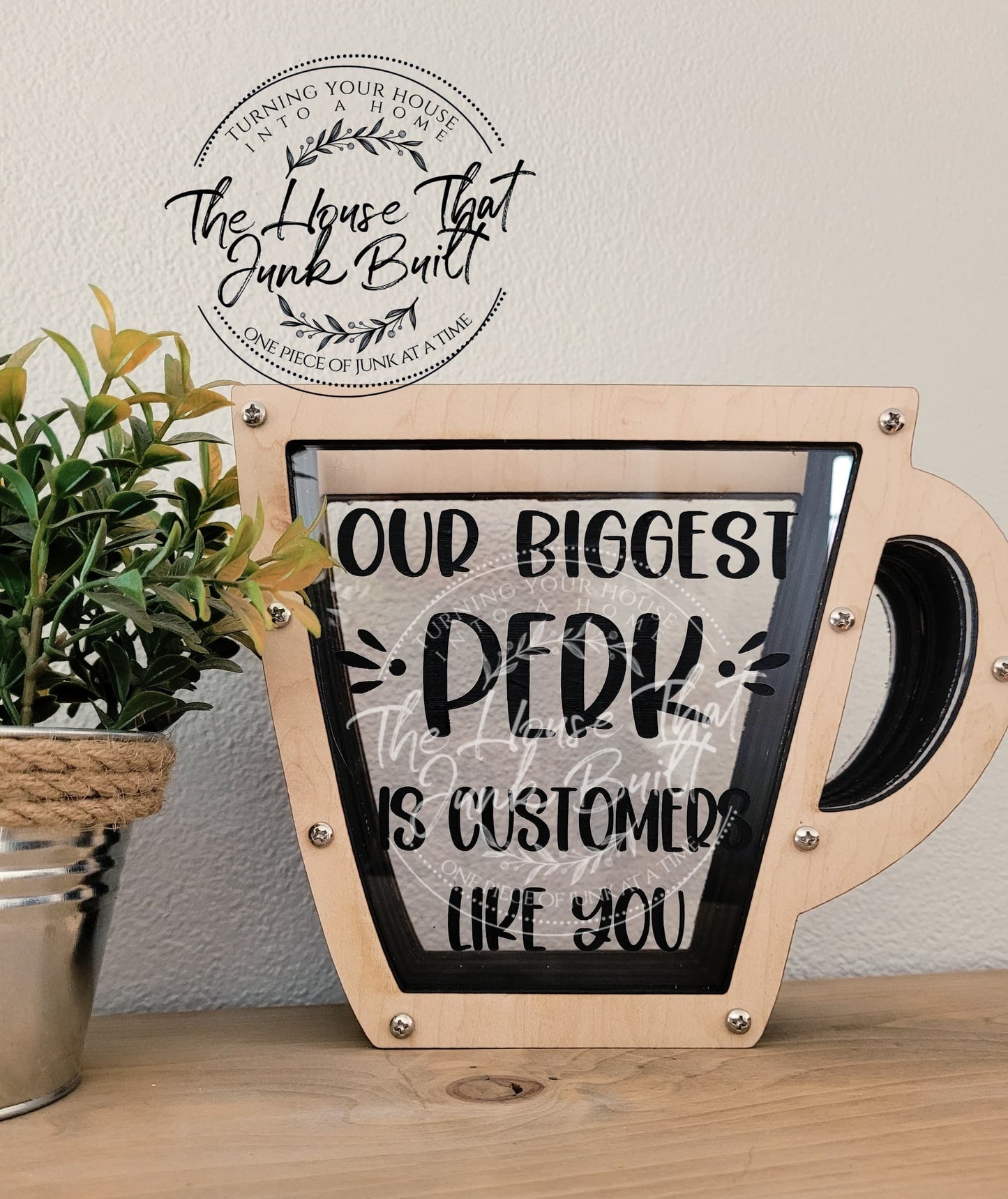 Coffee Cup Tip Jar