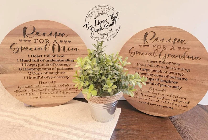 Recipe for Mom Grandma Trivet