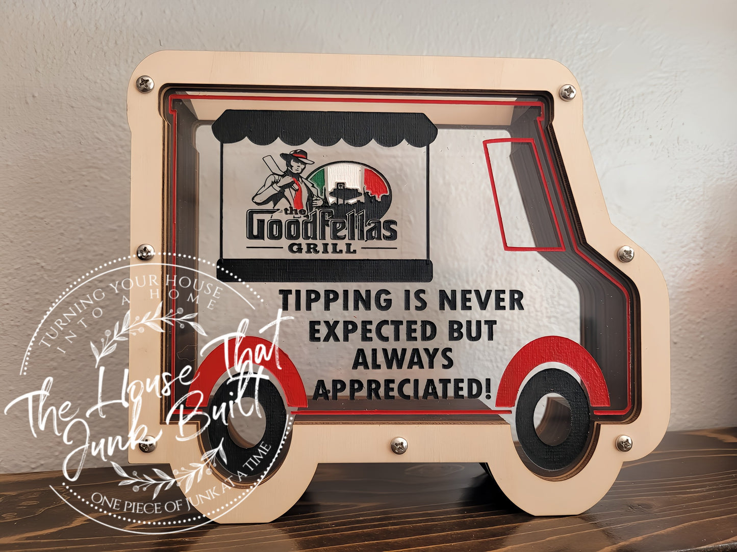 Custom Food Truck Tip Jar