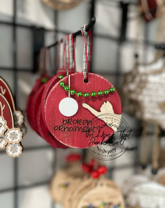 Broken Ornaments Cat Ornament