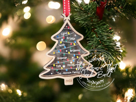 Christmas Ornament Personalized Christmas Tree Lights