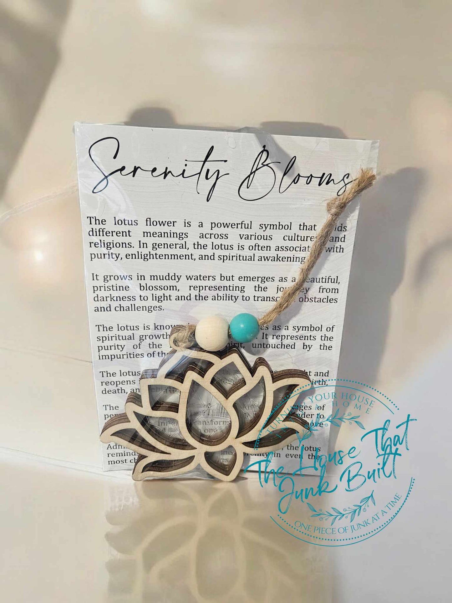 Story Ornament - Lotus Flower Serenity Blooms