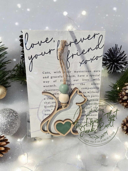 Story Ornament - Cat Forever Friend