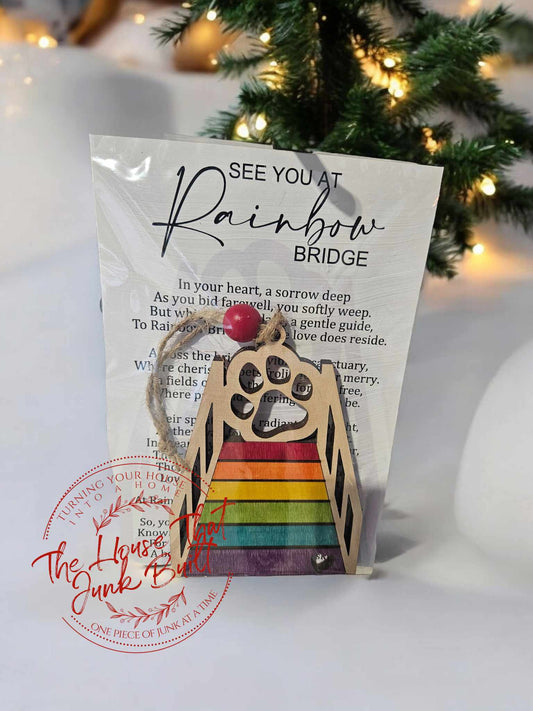 Story Ornament - Rainbow Bridge Pet Loss