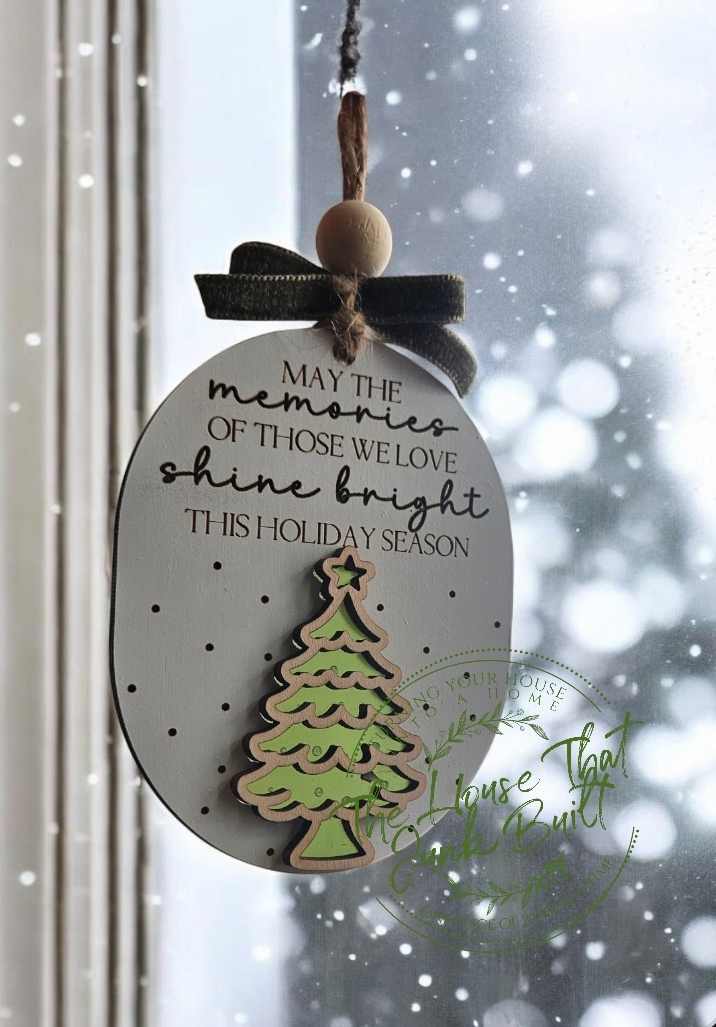 May the Memories Shine Bright Memorial Ornament