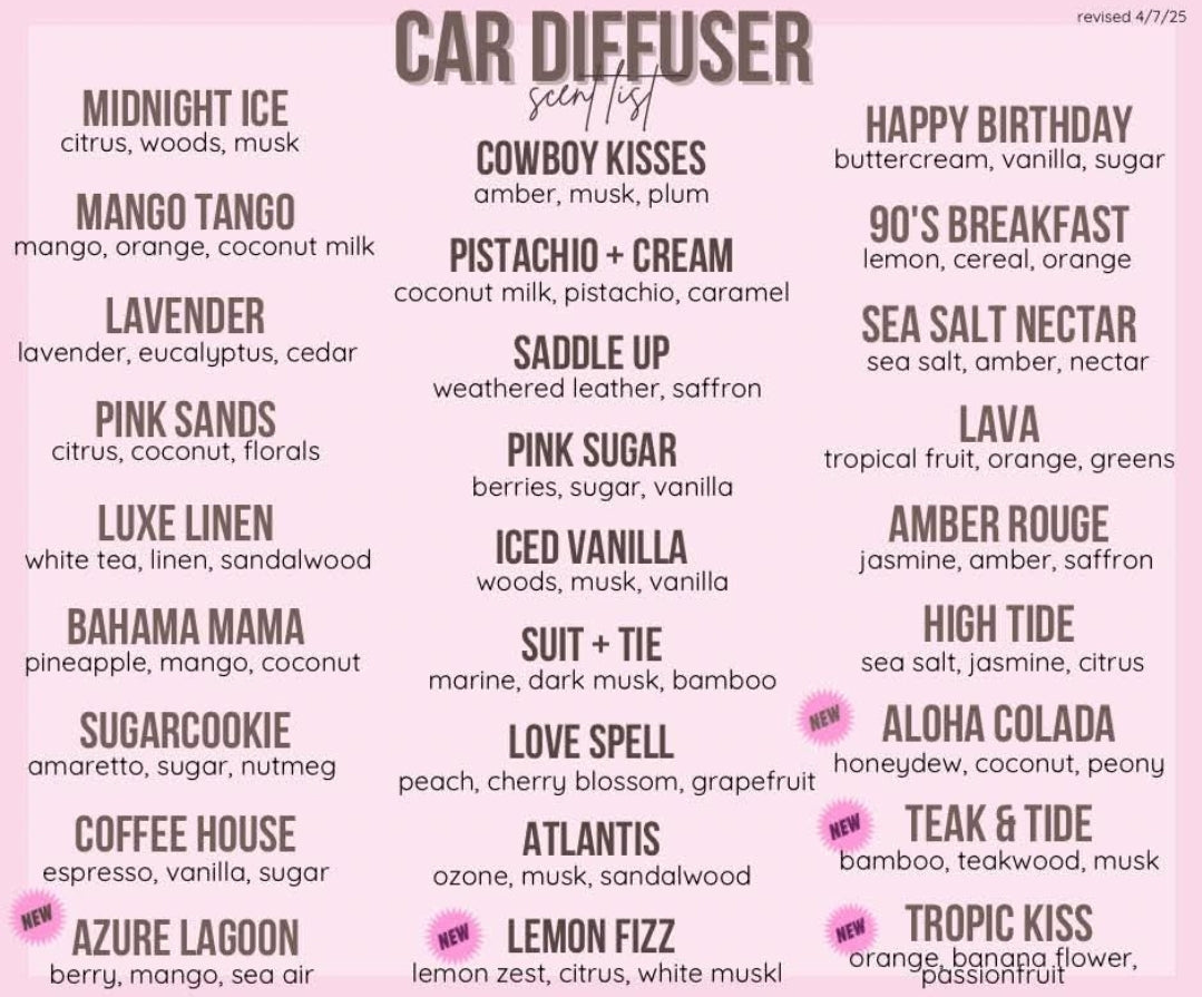 Car Diffuser Air Fresheners