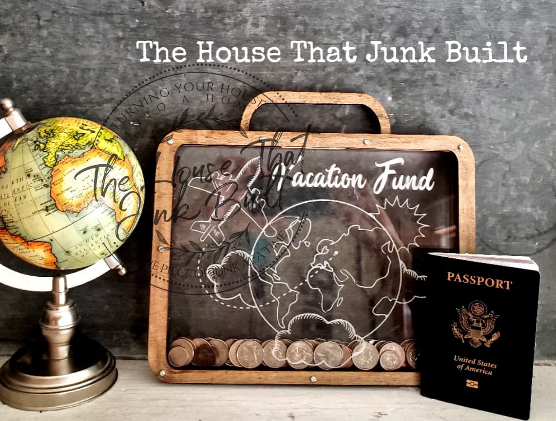 Vacation Bank Suitcase Piggy Bank