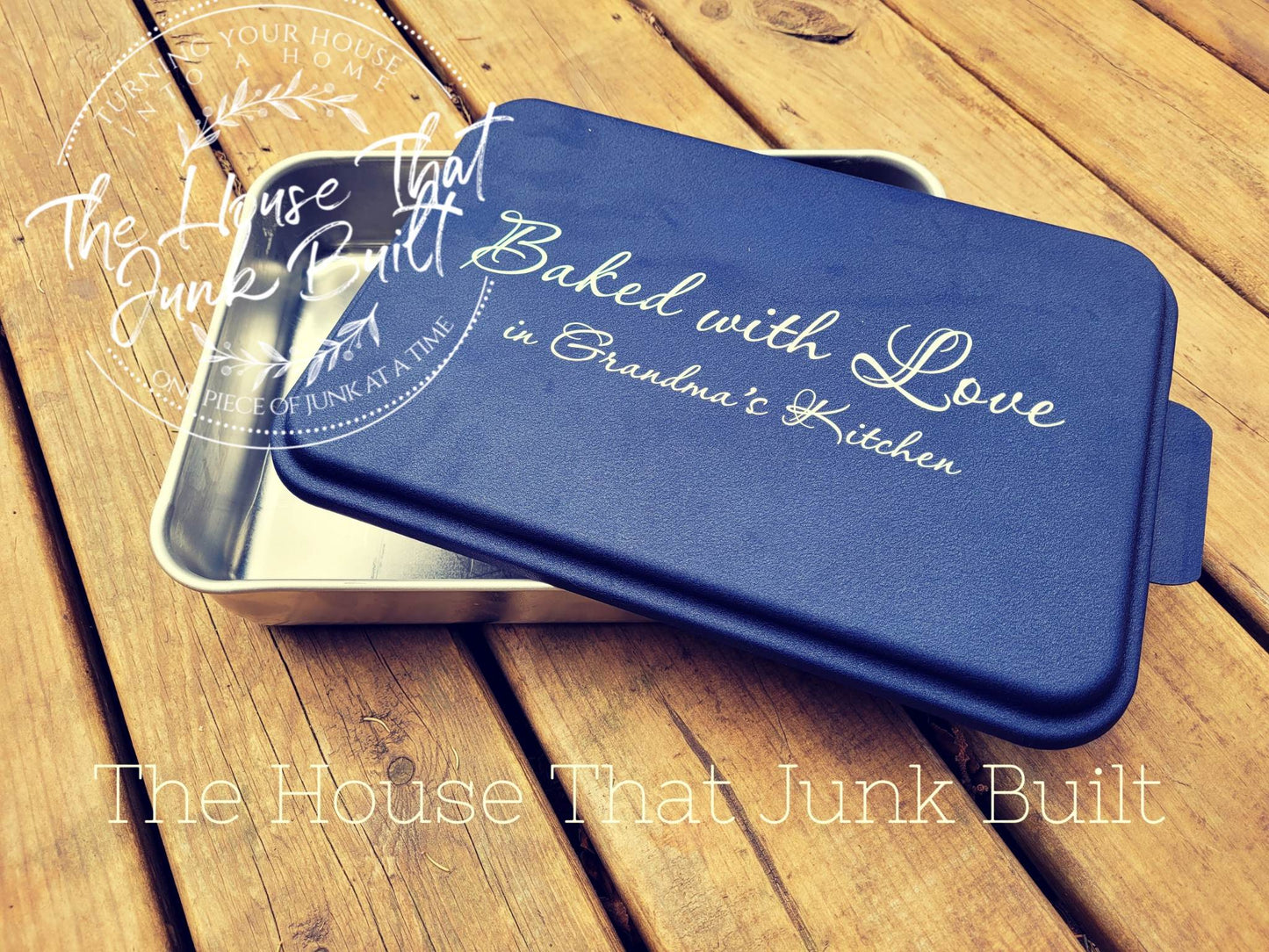 Cake Pan with Engraved Lid Grandma's Kitchen 9x13