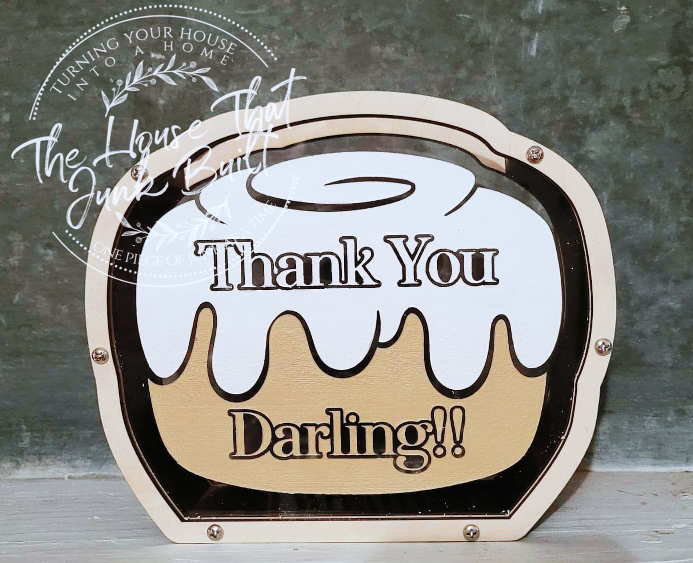 Cinnamon Roll Tip Jar