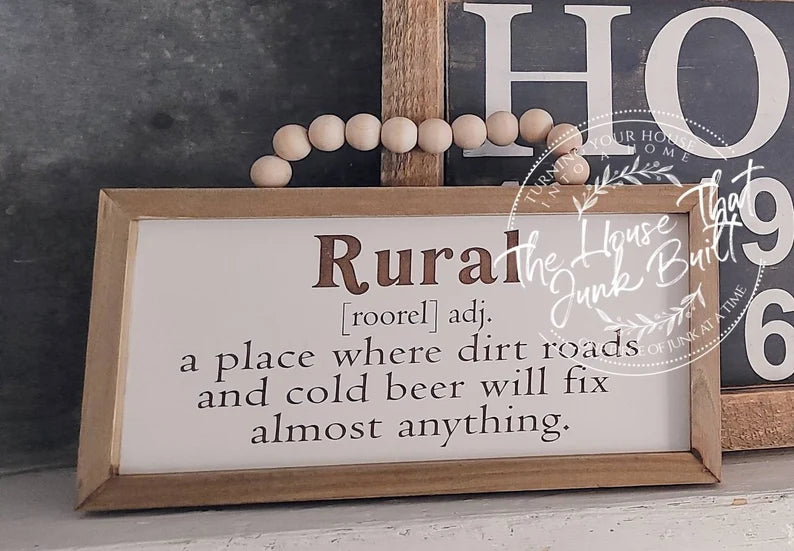 Definition Sign Rural