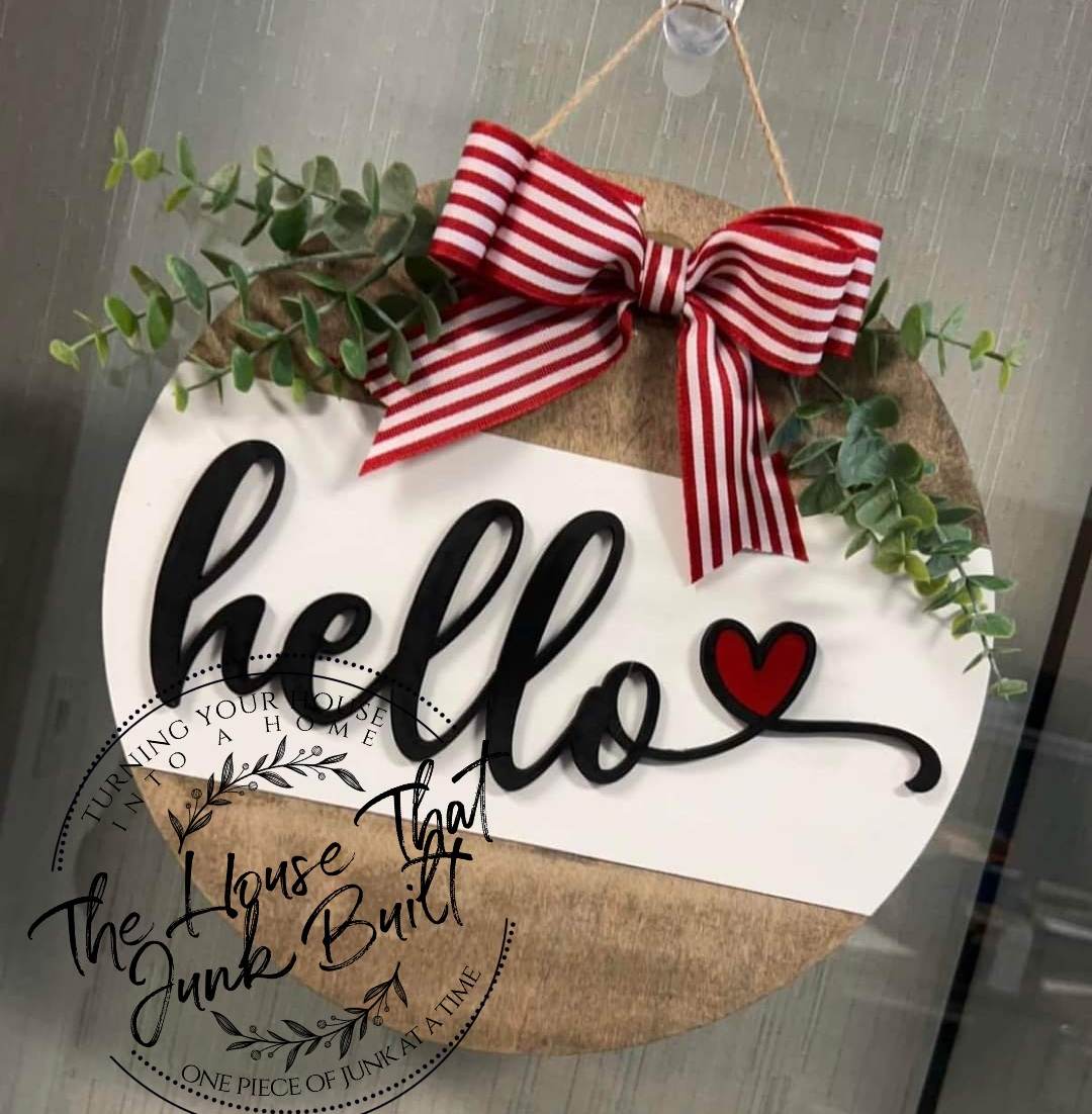 Hello Heart Door Hanger