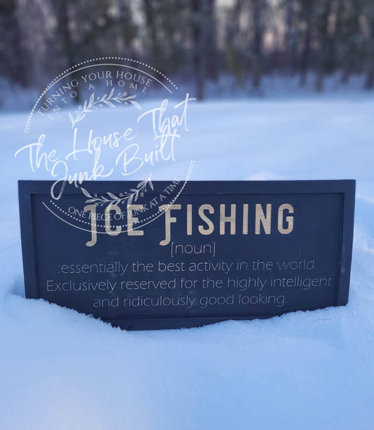 Definition sign Ice Fishing