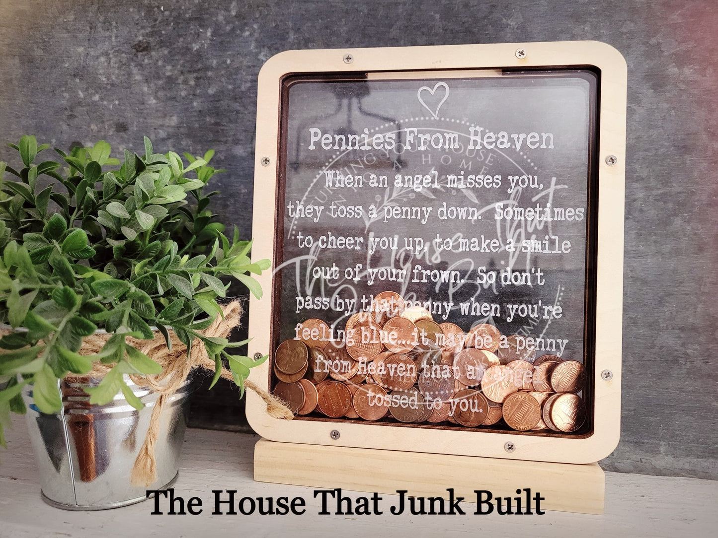 Pennies Dimes Coins From Heaven Small Standing