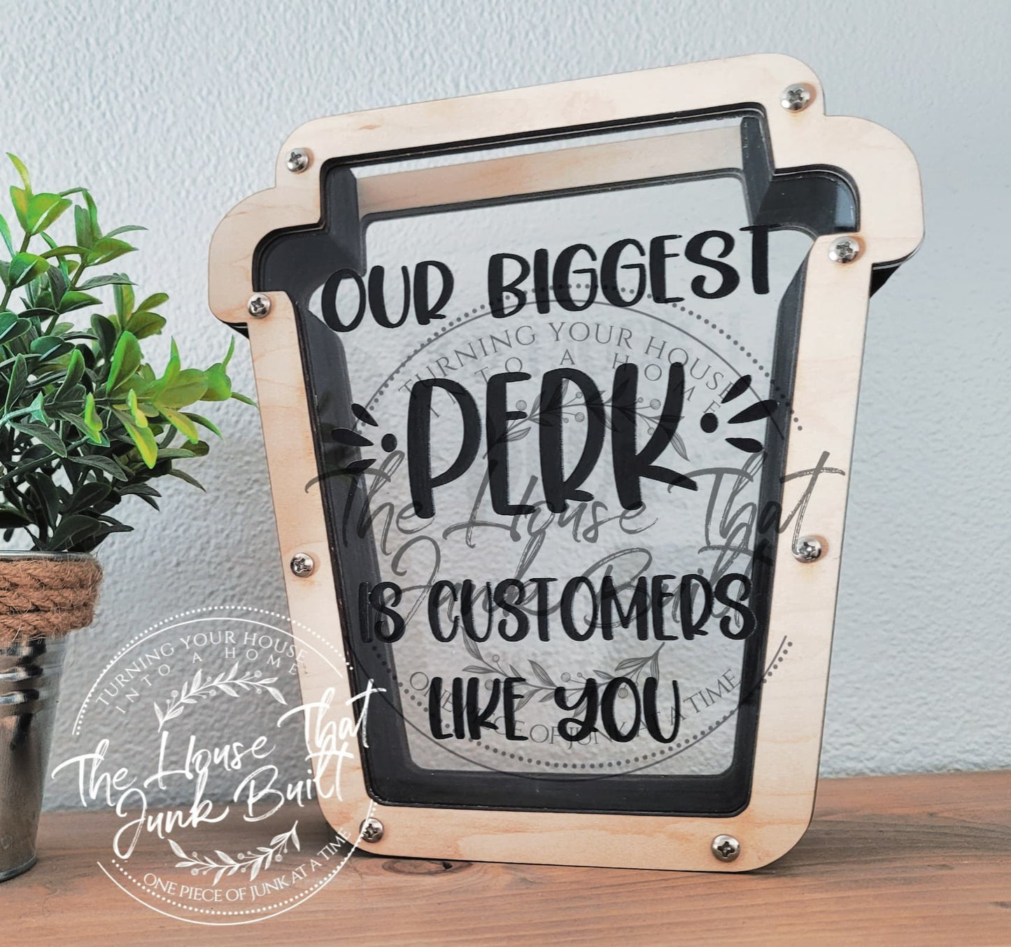 Coffee Cup Travel Cup Tip Jar